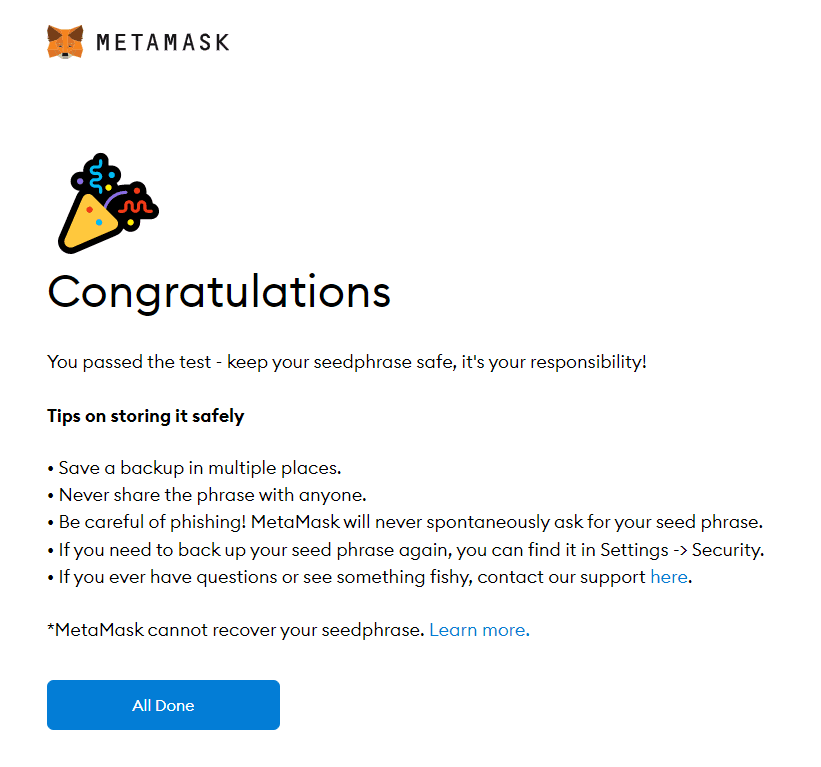 MetaMask Installation